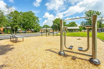 Outdoor Fitness Equipment at Hawthorne at the Ridge in Madison, AL